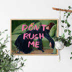 Twodays Maximalist Wall Decor, Eclectic Aesthetic Large Wall Art Print, Don'T Rush Me Altered Art Portrait, Antique Victorian Ga