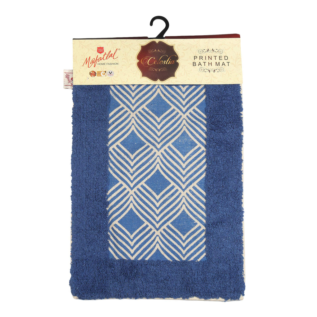 MAFATLAL elestia?Series Anti Skid Microfiber Bath/Floor Mats  Anti Slip Colorful Mats for Bathrooms & Indoors (40 cm x 60 cm, N