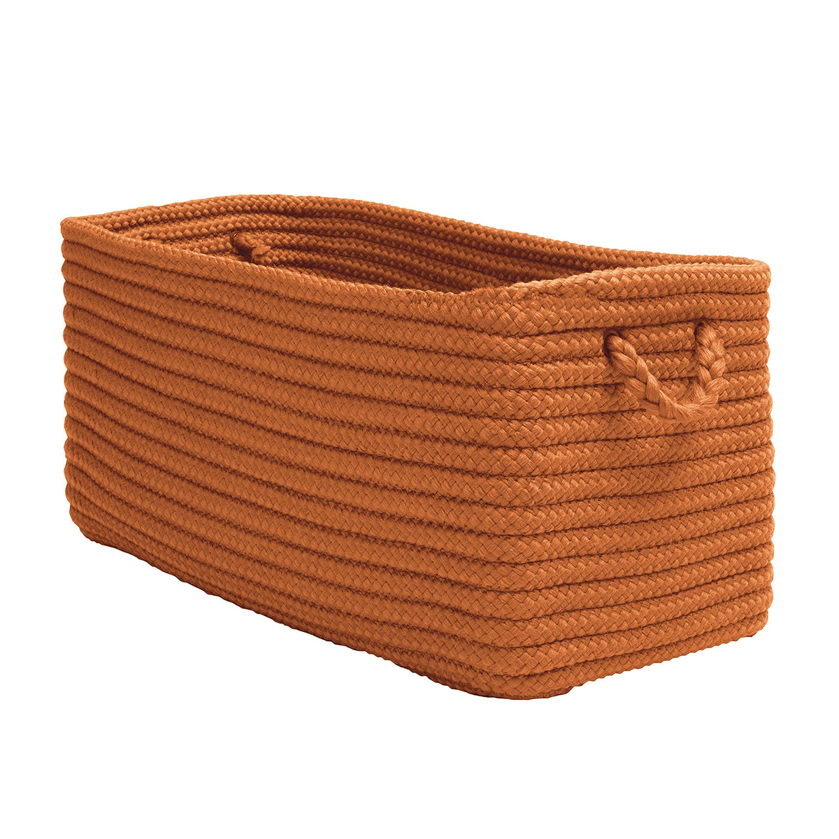 Colonial Mills Modern Farmhouse Home Basket, 16&quot;X8&quot;X10&quot;, Pumpkin