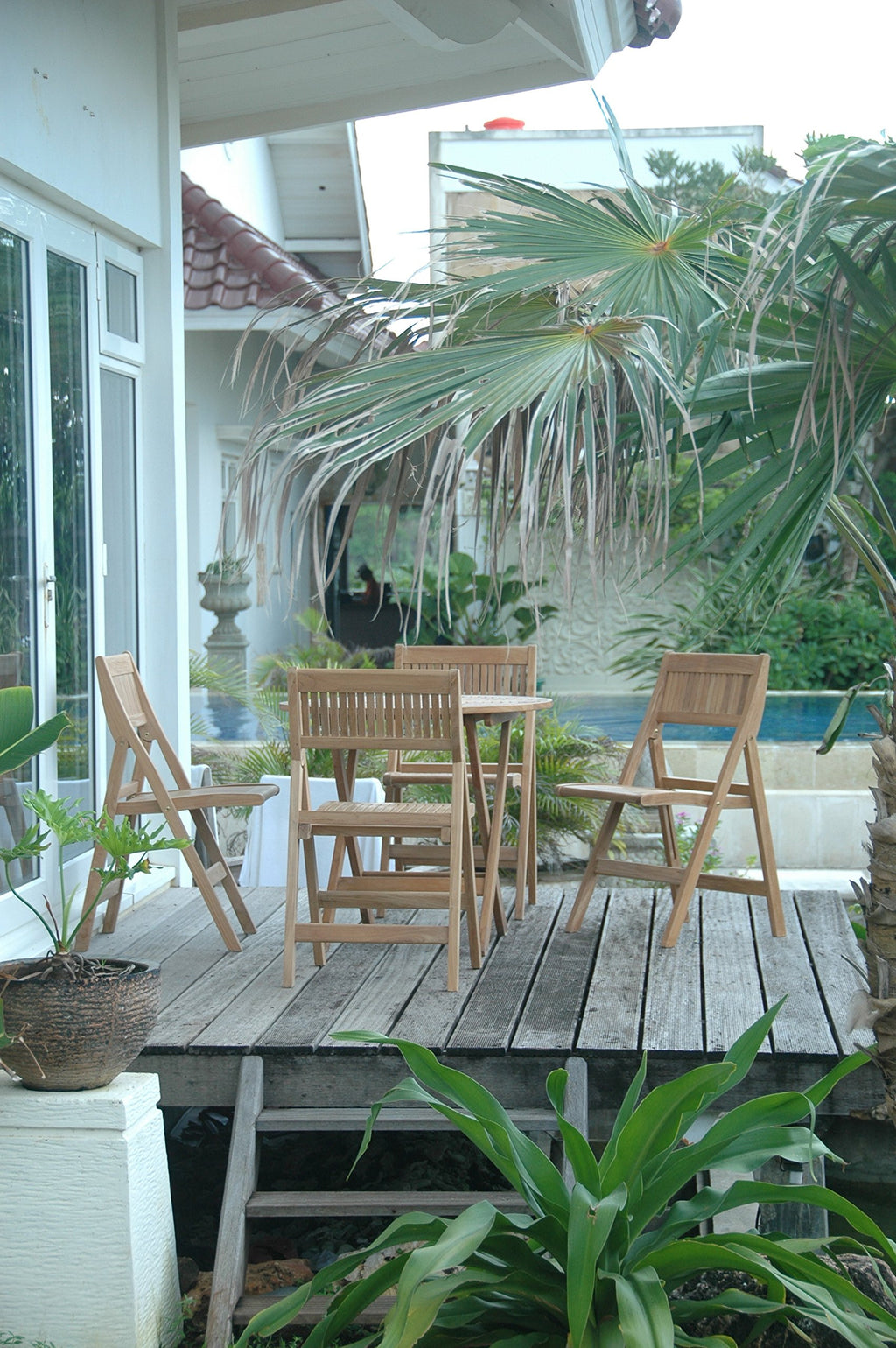 Anderson Teak Windsor 5-Pieces Round Bistro Set