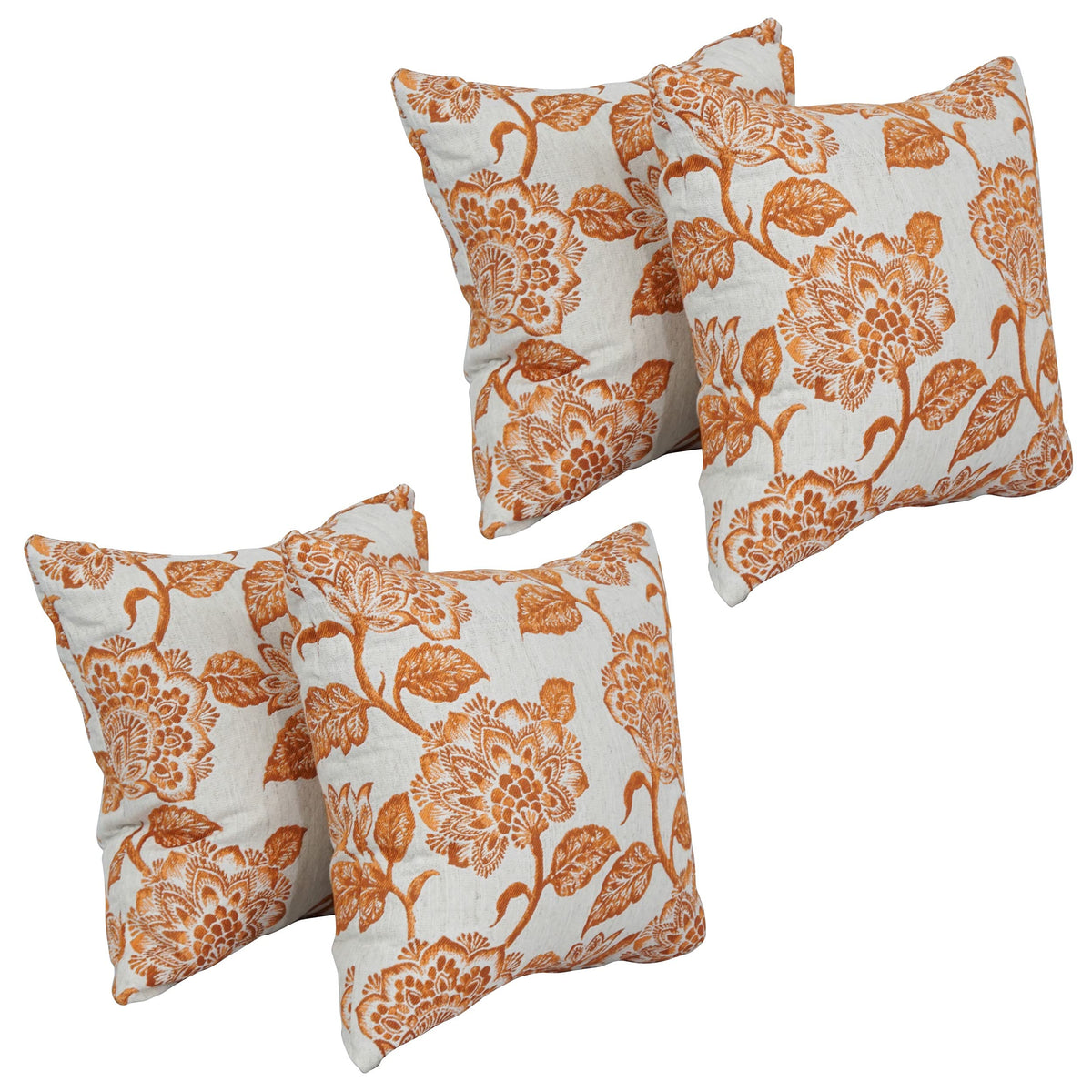 Blazing Needles Square Jacquard Throw Pillows, 17&quot;, Vivier Bitter 4 Count