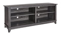 Rockpoint 58Inch Tv Stand Media Console For Tvs Up To 65 Inches, Home Living Room Storage Console, Entertainment Center With 4 O