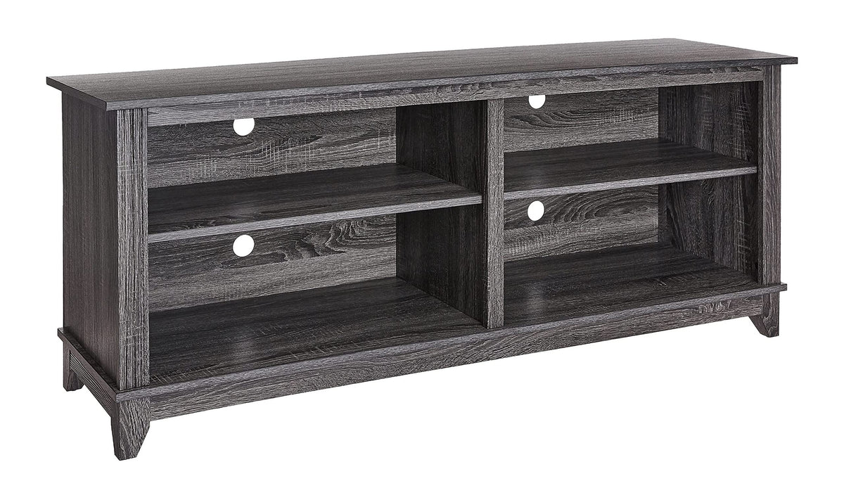 Rockpoint 58Inch Tv Stand Media Console For Tvs Up To 65 Inches, Home Living Room Storage Console, Entertainment Center With 4 O