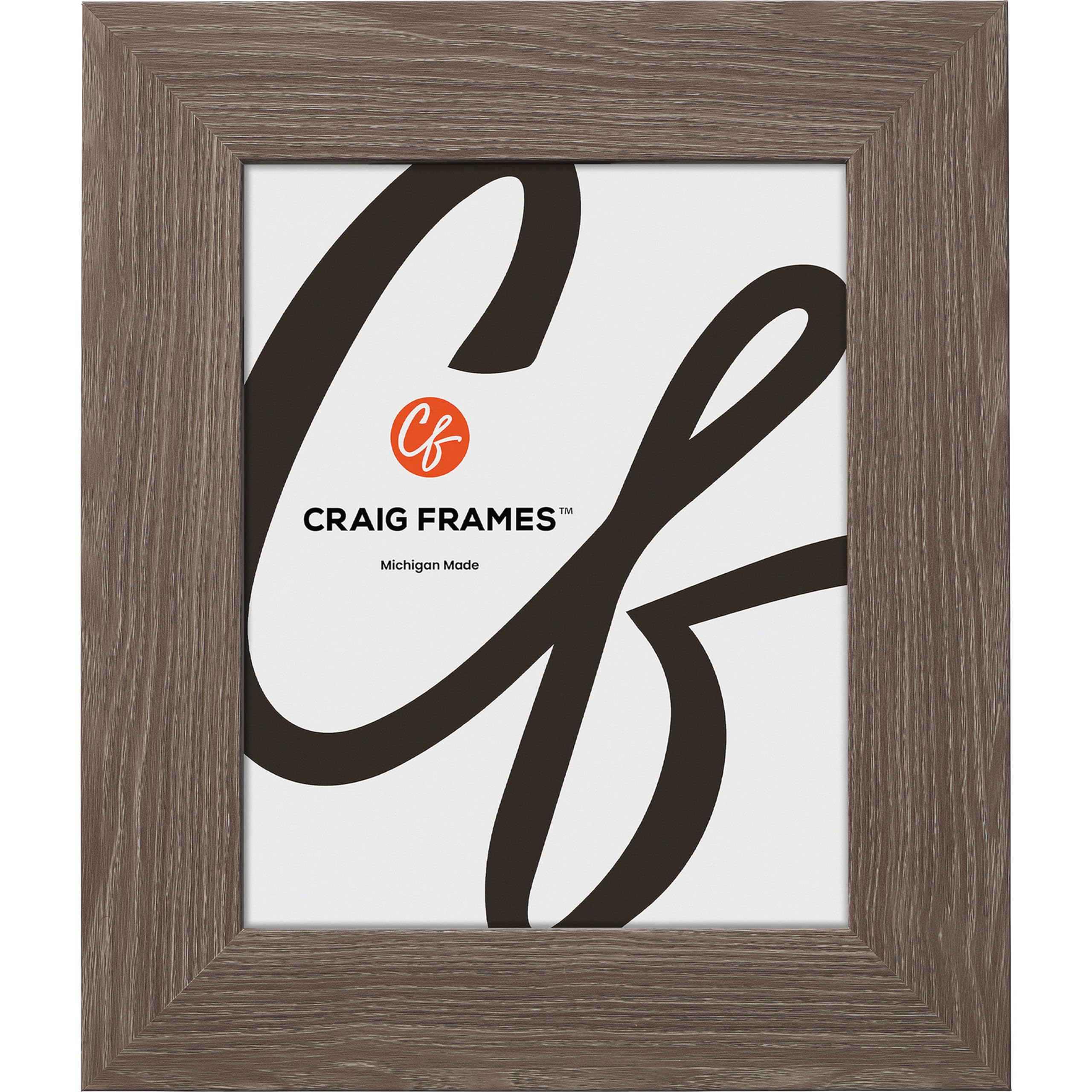 Craig Frames American Barn, 27x32 Picture Frame, Faux Barnwood, Farmhouse Grey