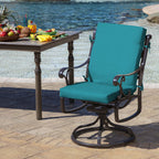 Arden Selections Outdoor Dining Chair Cushion 20 X 20, Rain-Proof, Fade Resistant 20 X 20, Lake Blue Leala