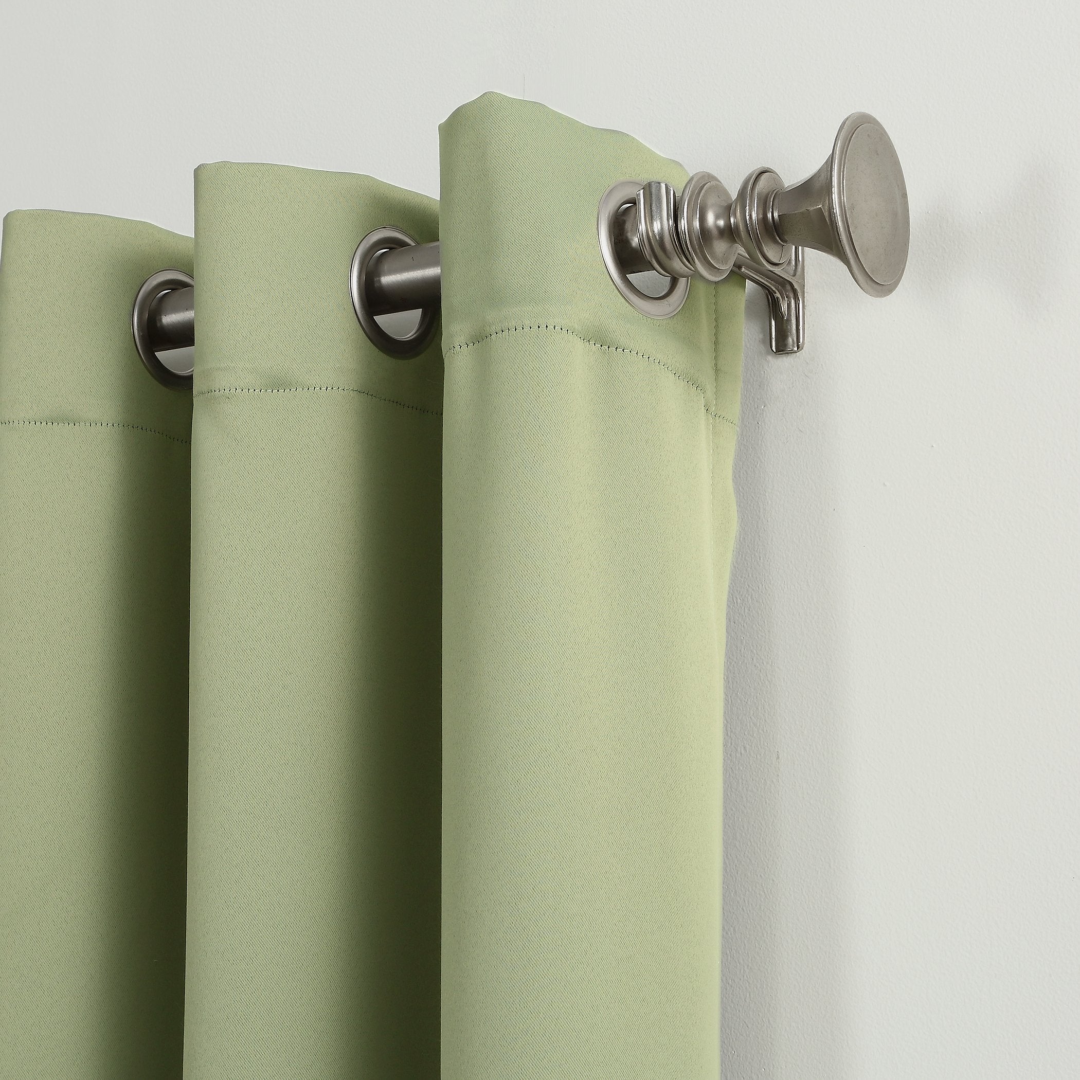Sun Zero Easton Energy Saving Blackout Grommet Curtain Panel, 40' X 95', Sage Green
