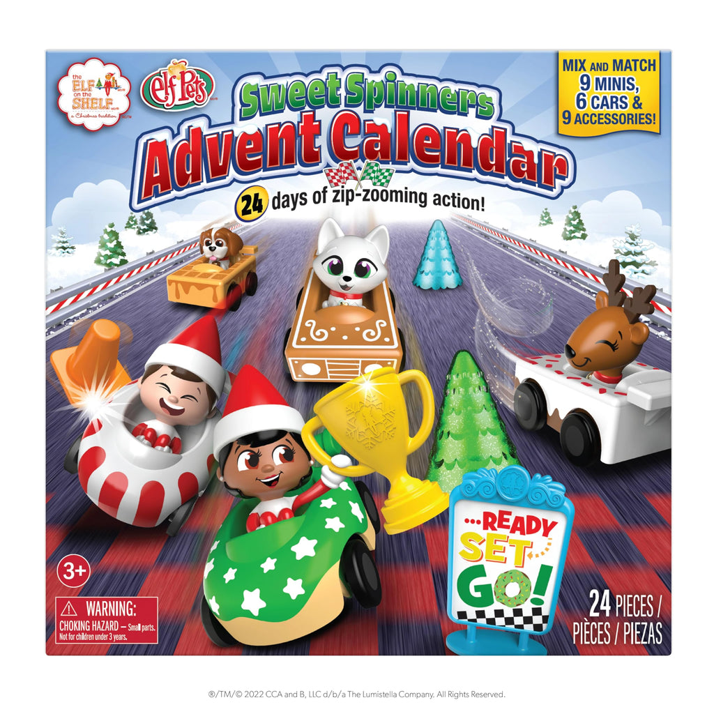 The Elf On The Shelf Advent Bundle: North Pole Sweet Spinners Advent Calendar, Elf On The Shelf'S Night Before Christmas Hardcov