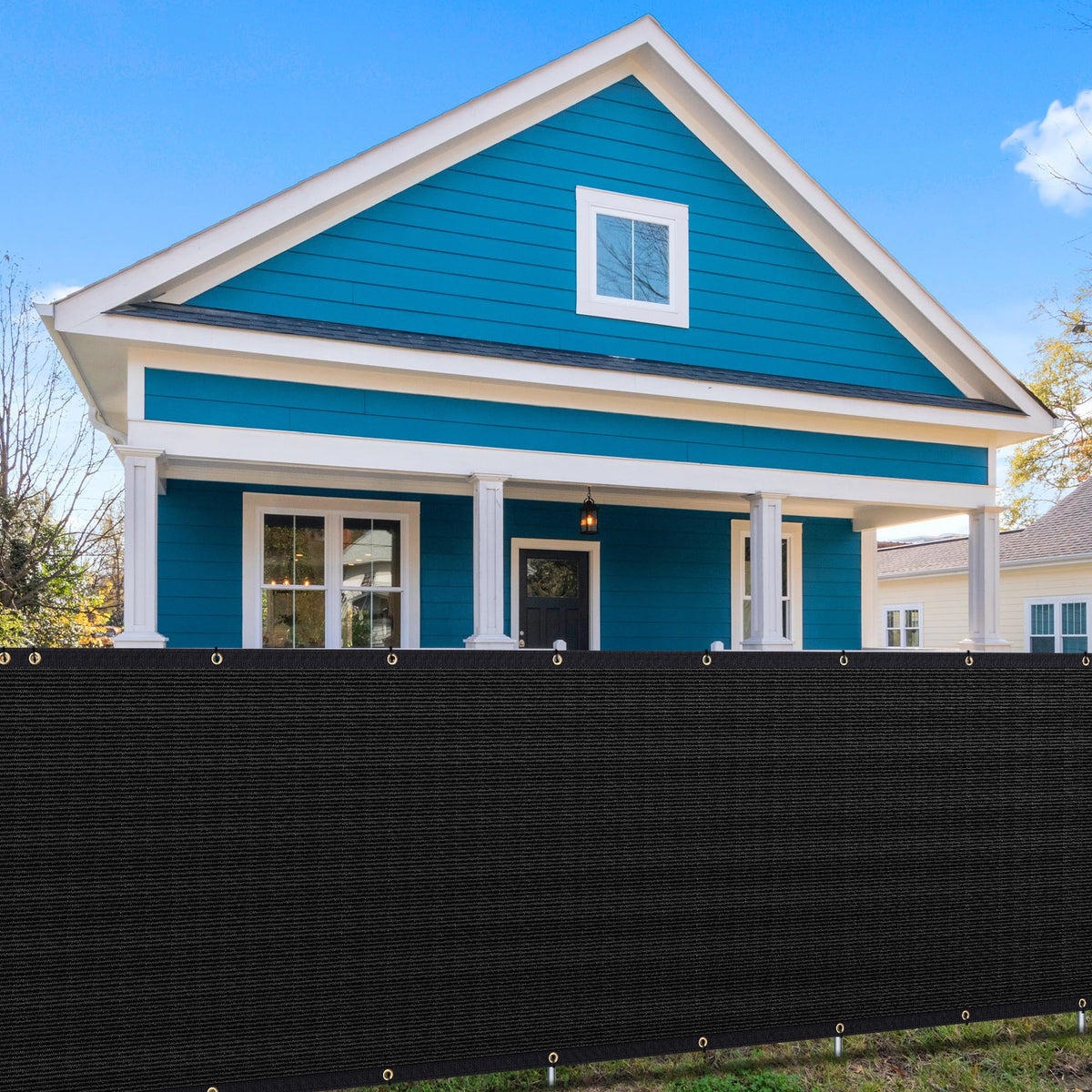 4' X 25' Heavy Duty Privacy Screen Fence, 90% Blockage Brown Mesh Shade Net Cover With Brass Grommets For Garden, Yard, Wall, Ba