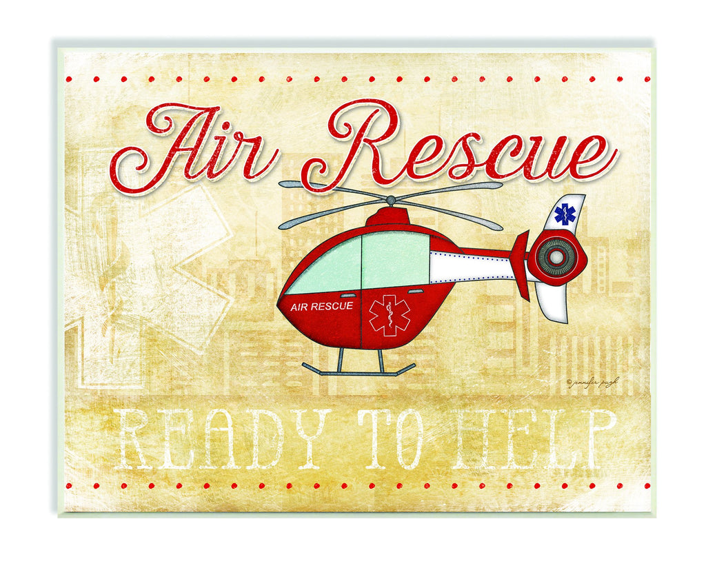 The Kids Room By Stupell Rescue Vehicles Icons And Mottos 3 Piece Wall Plaque Set, 11 X 0.5 X 15, Proudly Made In Usa