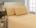 Elegant Comfort Three-Line Design 1500 Thread Count Egyptian Quality Wrinkle And Fade Resistant 4-Piece Bed Sheet Set, Deep Pock