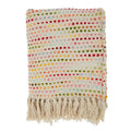 SARO LIFESTYLE Han Collection Confetti Design Throw Blanket, 50 x 60, Blue
