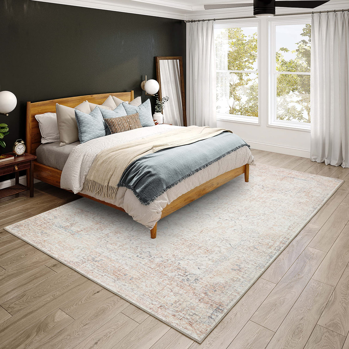 Dalyn Rugs Jericho Jc3 Pearl 10' X 14' Rectangle Soft Area Rug, Easy Clean, Non Shedding, Bedroom, Entry, Living Room, Dining Room, Kitchen Rug