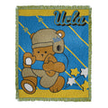Northwest The Northwest Company Unisex Ncaa 36-Inches-By-46-Inches Woven Jacquard Baby Sports Fan Throw Blankets, Blue, 36X46-In