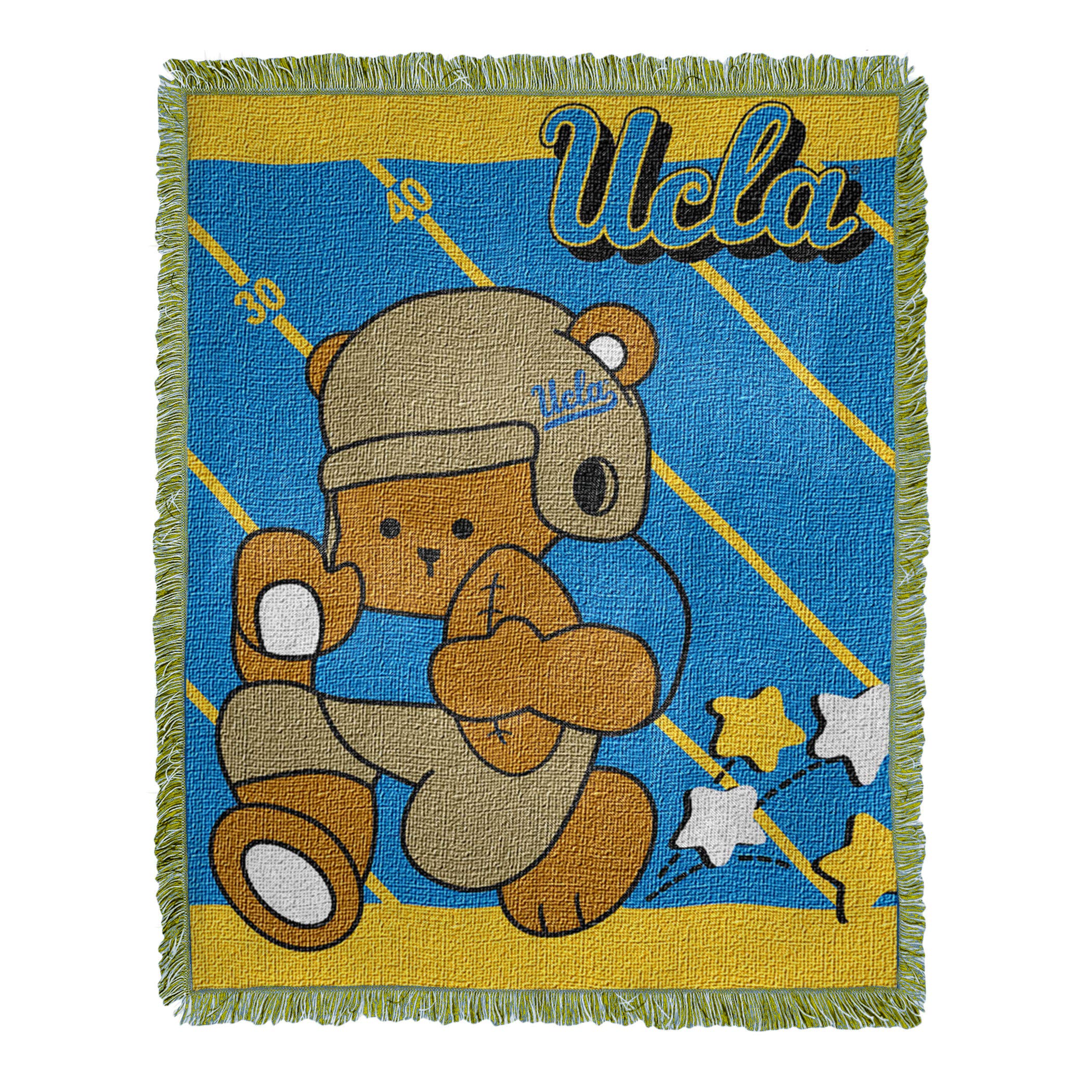 Northwest The Northwest Company Unisex Ncaa 36-Inches-By-46-Inches Woven Jacquard Baby Sports Fan Throw Blankets, Blue, 36X46-In