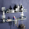QWIK TRENDS Bathroom Organizer Without Drill  Corner, Shelves, Rack, Shelf, Storage, Wall, Racks and Adhesive, Mounted, self Ho