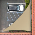 Royal Shade 7' X 9' X 11.4' Sand Beige Right Triangle Sun Shade Sail Order To Make Rstaprt10, Upf50+ 95% Uv Blockage, 200Gsm Com