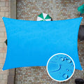 Colourtree Custom Size 5' X 15' Custom Size Blue Tadr0712 Rectangle Waterproof Sun Shade Sail Canopy Awning Shelter, 95% Uv Bloc