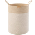 MOJOSCEND Boho Hamper Tall Woven Laundry Basket 80L Large