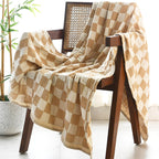 Folkulture Fall Throws for Couch 50'' x 60'', 100% Recycled Cotton Couch Blanket and Throws for Chair, Throw Blanket for Couch o
