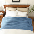 Knit Twin Size Bed Blanket Super Soft Warm Blanket For Bed Lightweight Cozy Plush Fuzzy Blanket For Couch Sofa 60X80 Inches Dust