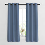 Nicetown Bedroom Blackout Curtains And Drapes 54 Inch Long - Window Treatment Thermal Insulated Solid Grommet Light Blocking For