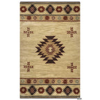 Rizzy Home Alora Decor Ryder 8' X 10' Tribal Khaki/Brown/Burgundy/Sage Hand-Tufted Area Rug