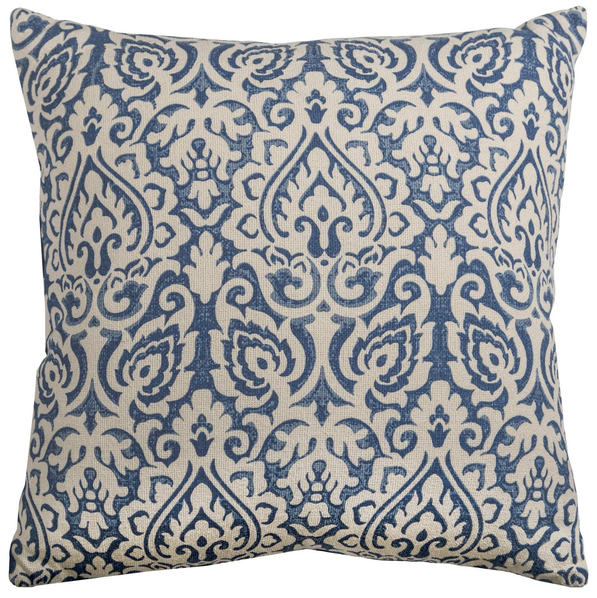 Rizzy Home | T09785 | 22&quot;x22&quot; Blue/Neutral/Blue Decorative Pillow | Down Fill