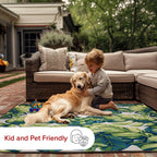 Nuloom Lisa Floral Indoor/Outdoor Accent Rug, 4' Round, Multi