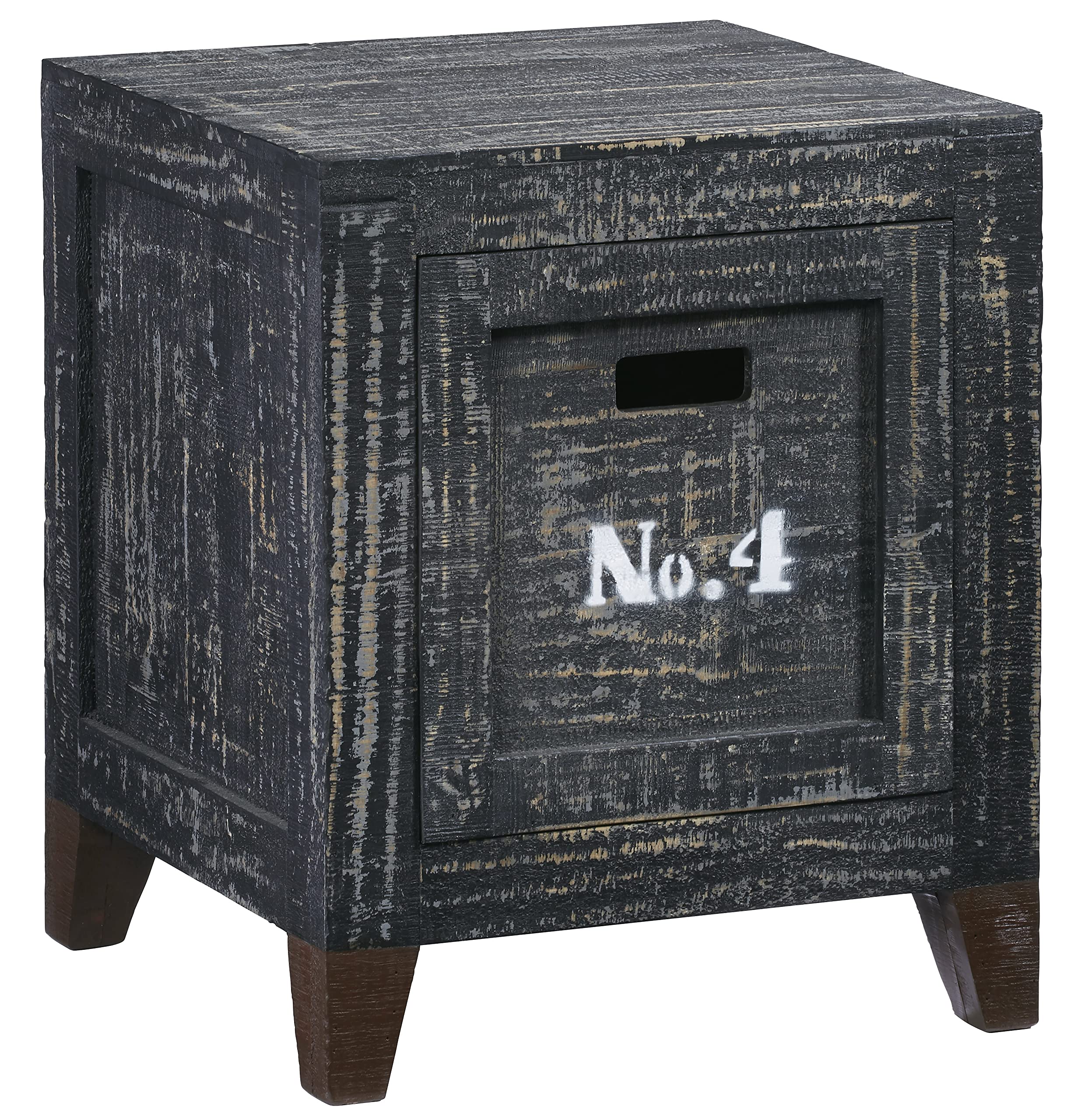 Progressive Furniture Wyatt Storage End Table, Black
