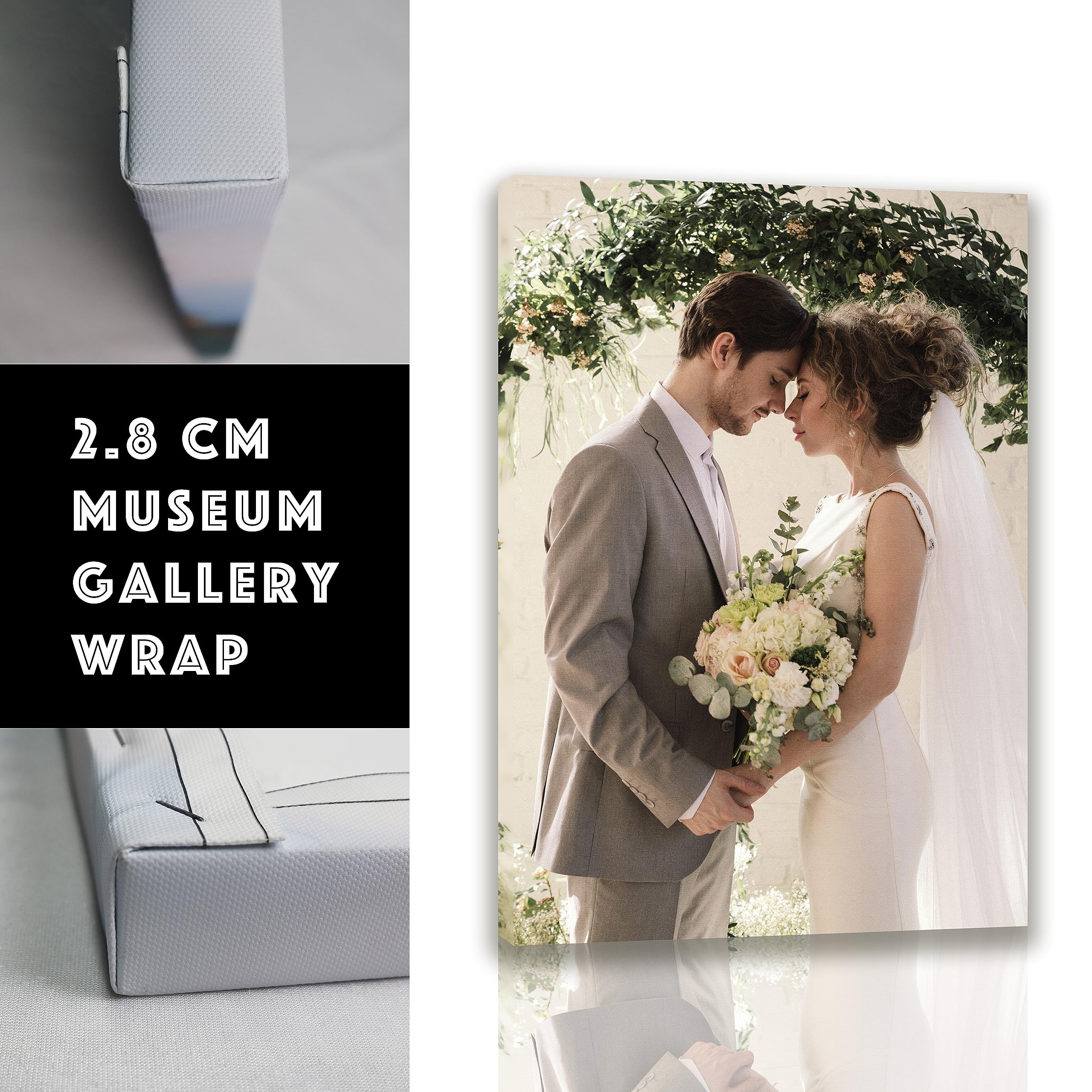 Personalized Custom Canvas Prints (Framed Canvas, 18'' X 30'') - Custom Canvas Print With Your Photo - Perfect For Home Decor, G