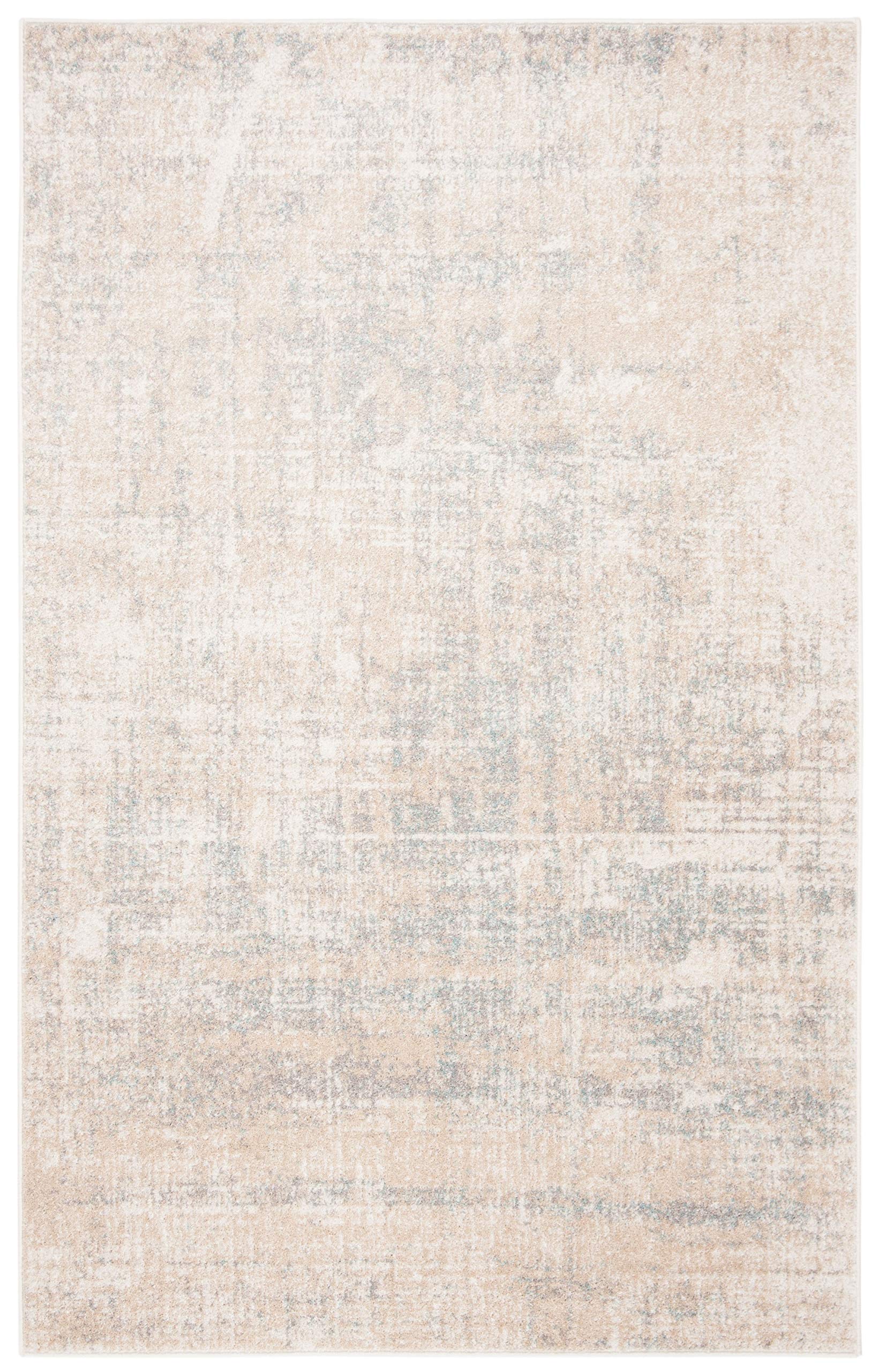 Safavieh Adirondack Collection X-Large Area Rug - 11' X 15', Beige & Slate, Modern Abstract Design, Non-Shedding & Easy Care, Id