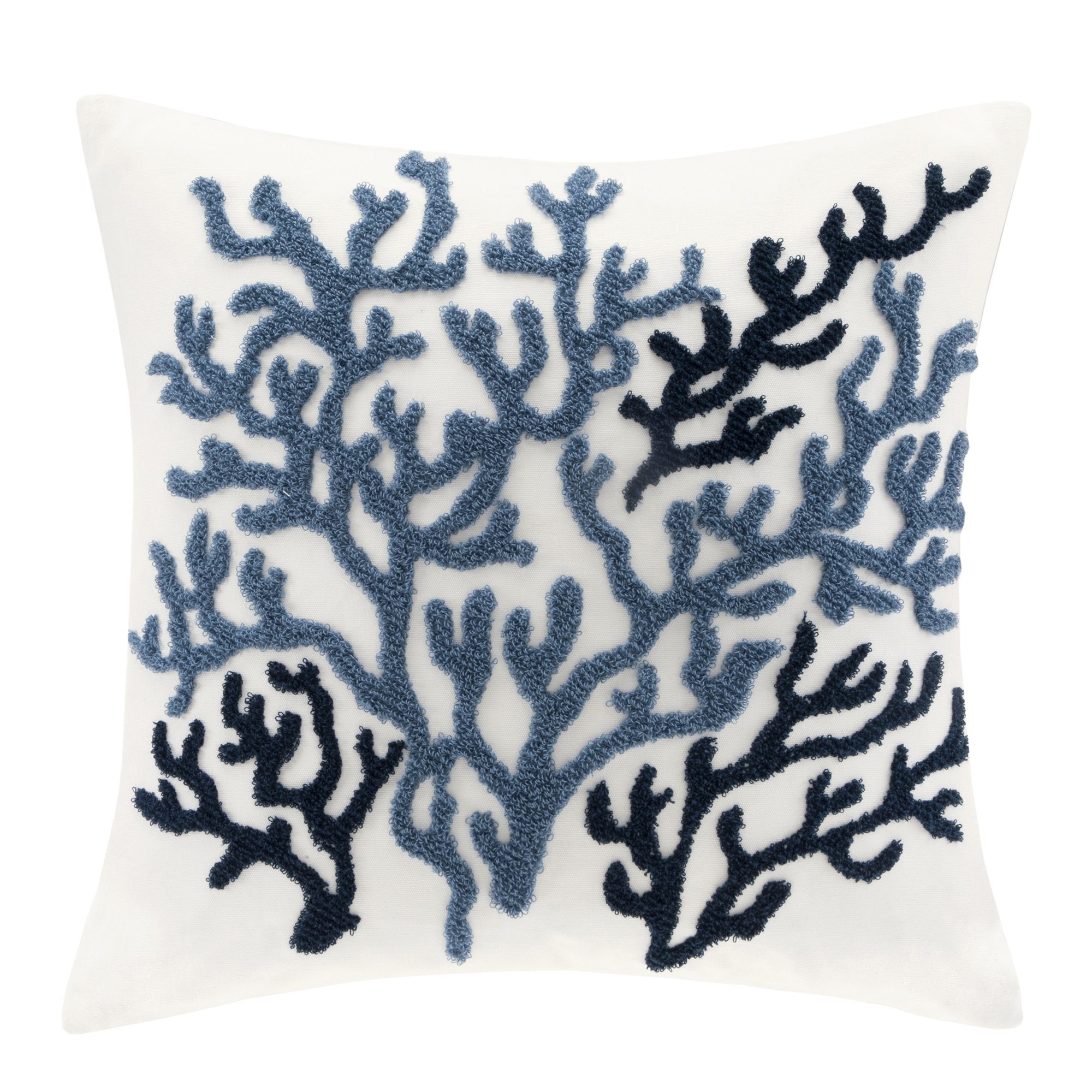 Harbor House Modern Design Decorative Pillow Hypoallergenic Sofa Cushion Lumbar, Back Support, Square 18 x 18, Beach House, Cott