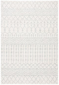 SAFAVIEH Tulum Collection Accent Rug - 2 x 3, Ivory & Light Grey, Moroccan Boho Distressed Design, Non-Shedding & Easy Care, I