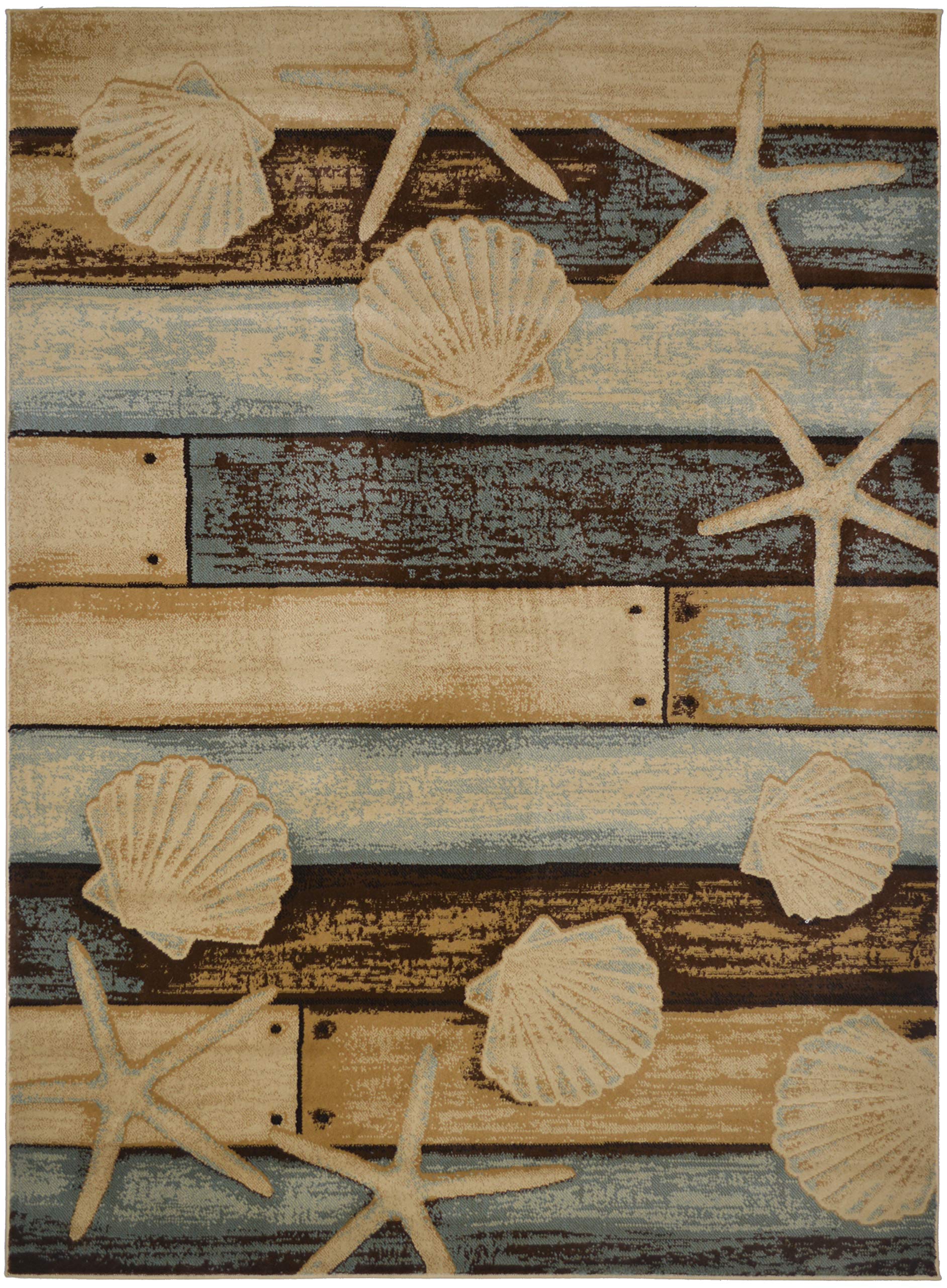 Mayberry Rugs Area Rug, 53x73, Sea Life