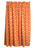 College Covers Everything Comfy Clemson Tigers Curtain Panel Set, 2 Panels, 2 Matching Tie Backs, 42 Inches Wide By 63 Inches Lo