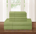 1500 Thread Count Egyptian Quality 4 Pc Sheet Set, Deep Pocket Up To 16' - Wrinkle Resistant - All Size And Colors , Full Green