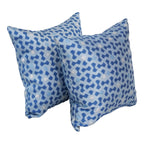 Blazing Needles Square Polyester Jacquard Throw Pillows, 17", Talamols Skippe 2 Count
