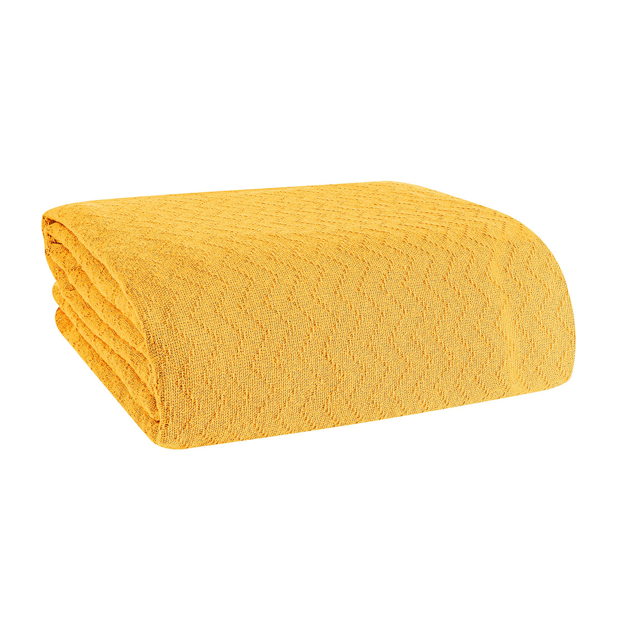 ELVANA HOME BELIZZI 100% Cotton Bed Blanket, Breathable Thermal Blanket Full Queen Size, Soft Chevron 90 inch x90 , Perfect for