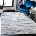 SAFAVIEH Amelia Collection Area Rug - 6 x 9, Grey & Navy, Modern Abstract Design, Non-Shedding & Easy Care, Ideal for High Tra