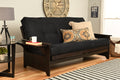 Kodiak Furniture Phoenix Futon, Full, Suede Black