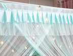 Mengersi 4 Corners Post Canopy Bed Curtains For Girls,Bed Canopy Royal Luxurious Cozy Drape Netting - Cute Princess Bedroom Deco