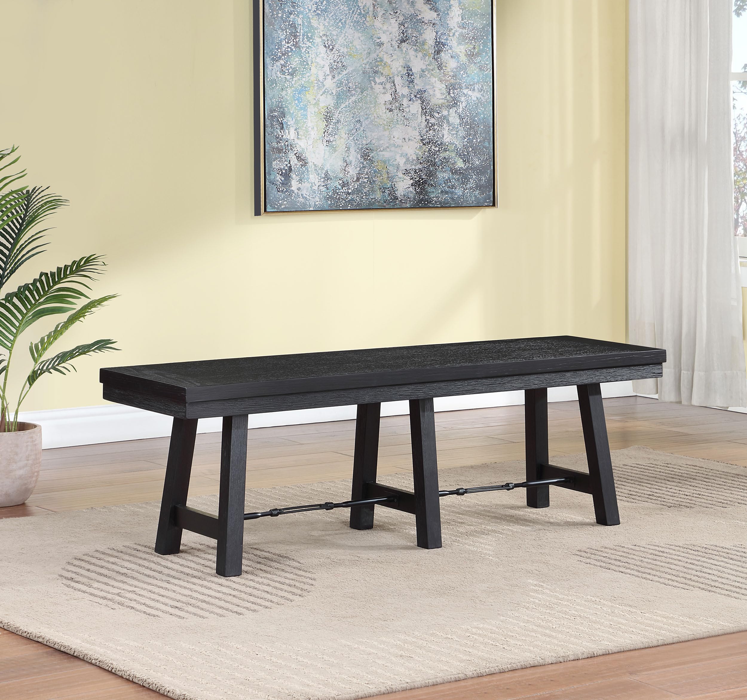 Coaster Home Furnishings Newport Trestle Dining Bench Black