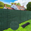 Upgrade Privacy Screen Fence 5' X 50' Commercial Shade Cover With Brass Grommets Heavy Duty Perfect For Outdoor Back Yard-Dark G