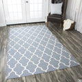 Rizzy Home | Sg2099 | Swing Collection | Wool Area Rug | 8' X 10' | Brown/Off White Trellis