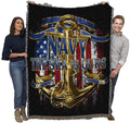 Pure Country Weavers Pcw - Us Navy The Sea Is Ours Blanket - Gift Military Tapestry Throw Woven From Cotton - Made In The Usa (7