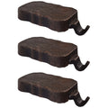 Lulu Decor, Low Profile Christmas Stocking Holders, Set of 2 Bases, Strong Heavy Stocking Holders (Log Design)