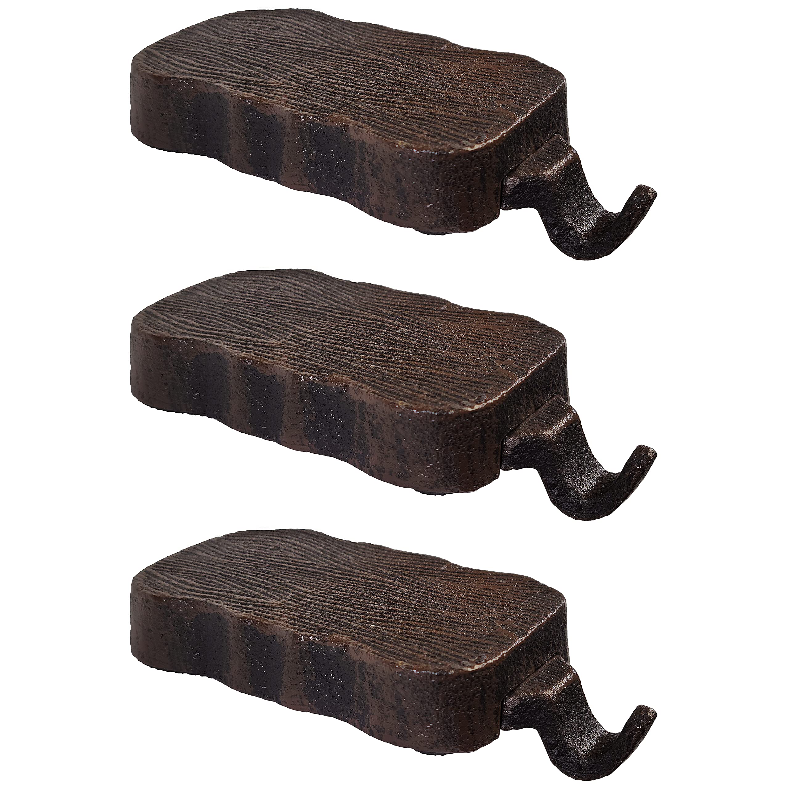 Lulu Decor, Low Profile Christmas Stocking Holders, Set of 2 Bases, Strong Heavy Stocking Holders (Log Design)