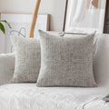 Home Brilliant 26X26 Pillow Covers Throw Pillow Cases For Couch Euro Shams Super Soft Striped Chenille Velvet Plush Cushion Cove