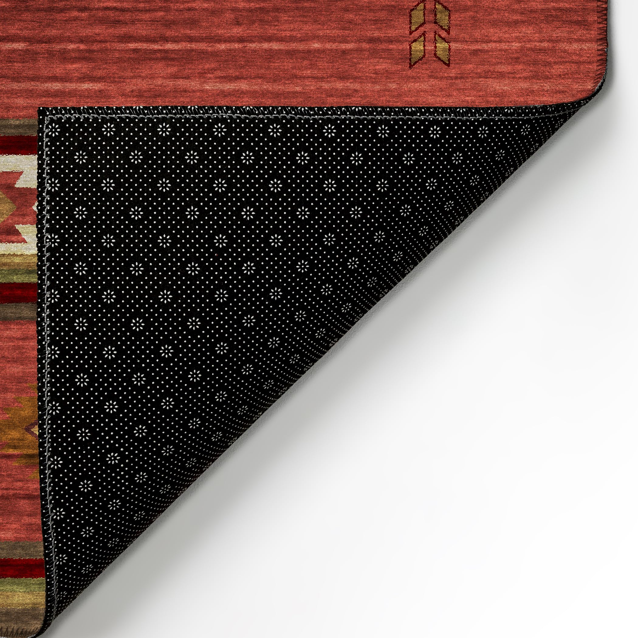 Addison Rugs Sonora Aso34 Red 2'3' X 7'6' Indoor Outdoor Runner Rug, Easy Clean, Machine Washable, Non Shedding, Bedroom, Livi