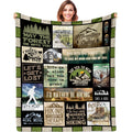 Qojuyo Hiking Gifts For Women, Hiking Gifts For Men, Hiking Gifts Throw Blanket 60'X50', Cool Hiking Gifts, Gifts For Hikers,